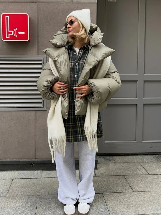 Piumino Donna Oversize con Cappuccio - immagine 13