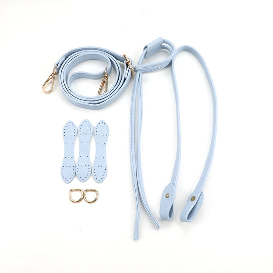 Kit Accessori per Borse Fai-da-Te – Set Manici & Fondo in Ecopelle per Borsa a Spalla