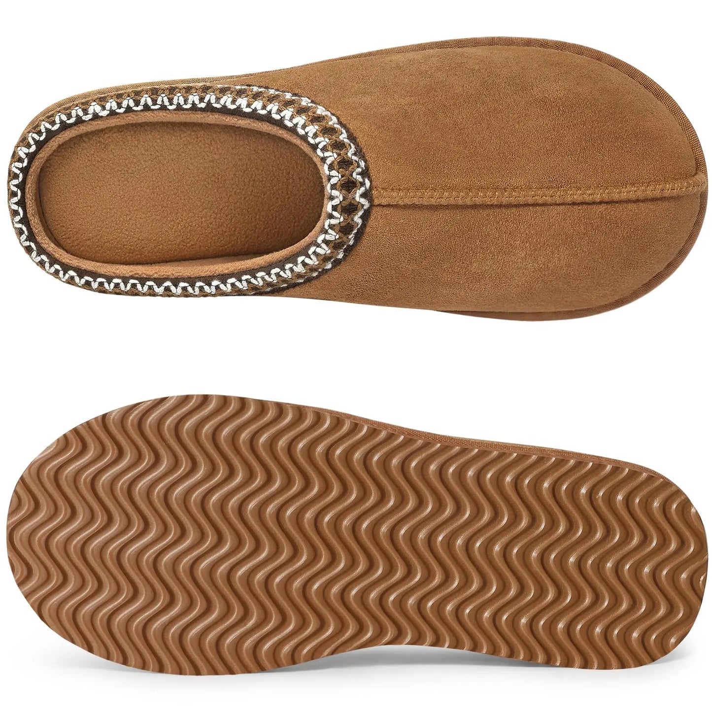 Slippers fuzzy donna 2025 in vera pelle scamosciata con memory foam – pantofole casa / outdoor antiscivolo inverno