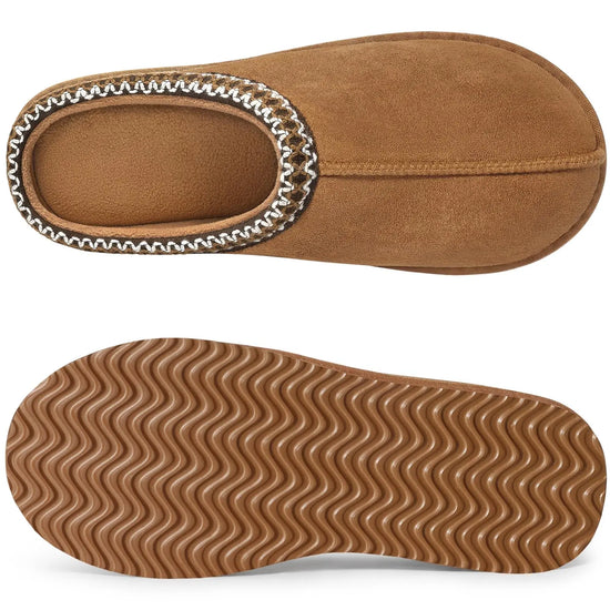 Slippers fuzzy donna 2025 in vera pelle scamosciata con memory foam – pantofole casa / outdoor antiscivolo inverno