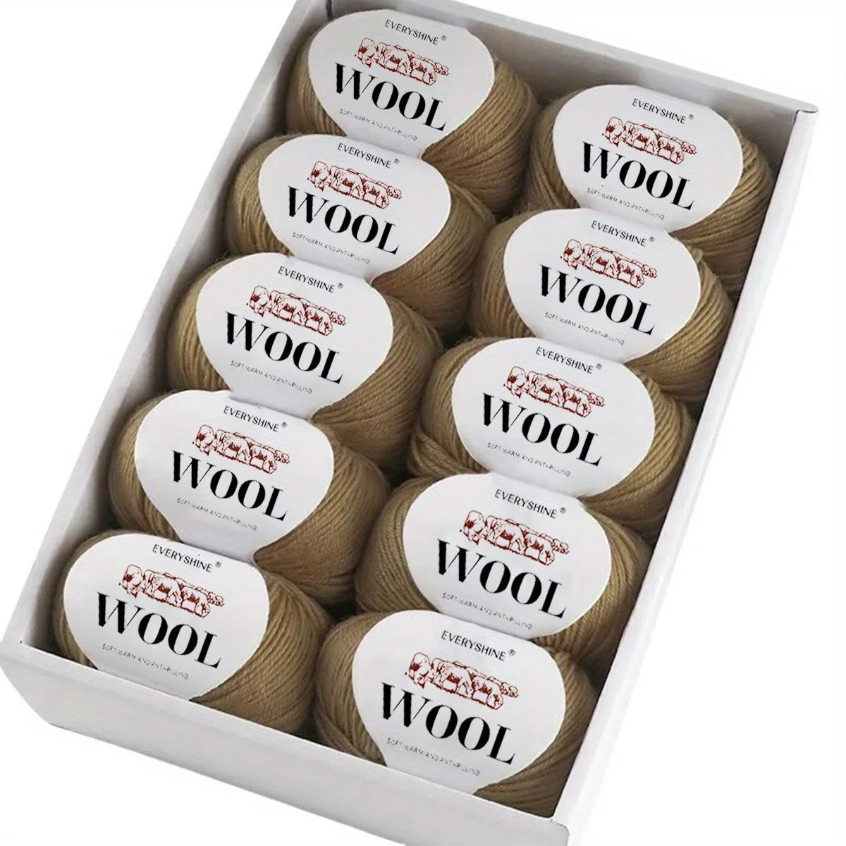 Set 6 pezzi Filato Lana – 300g Totali per Maglia & Uncinetto, Gomitoli Multicolore