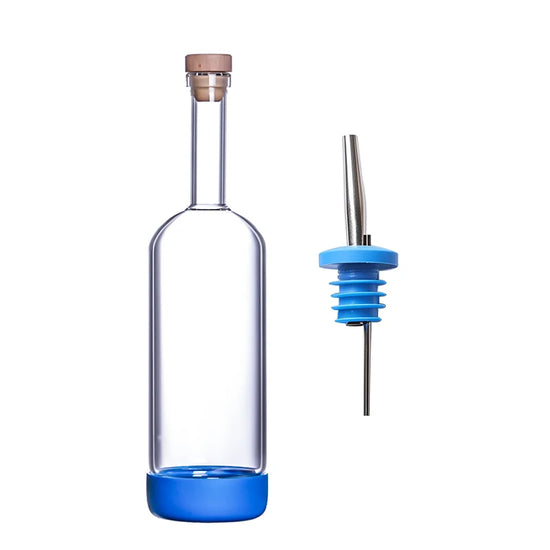 Bottiglia per Licuori in Vetro 800 ml con Scala Graduata per Cocktail e Cucina