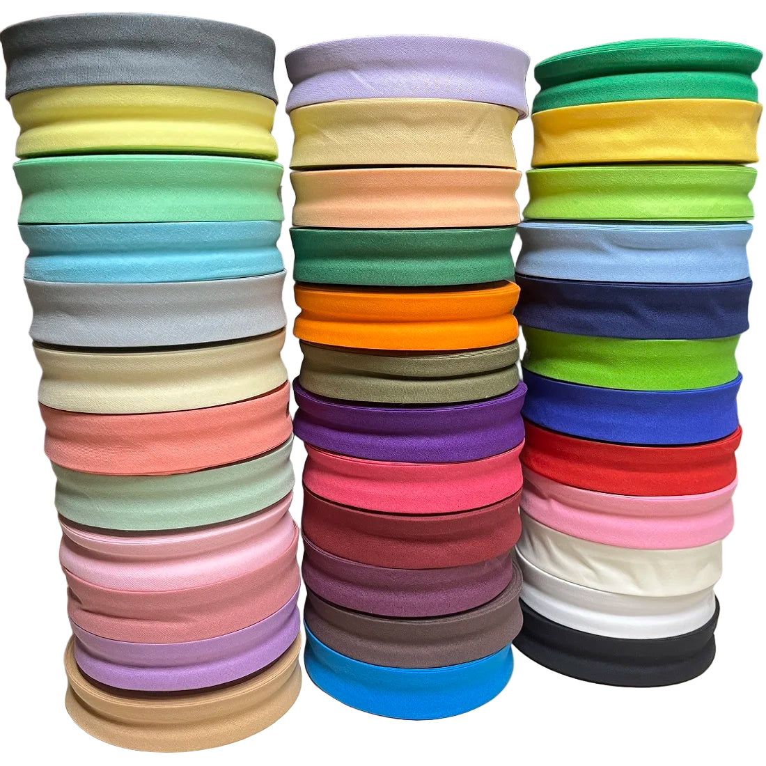 Nastro bias binding cotone 25 mm · rotolo 30 metri – rifiniture, bordi e accessori cucito fai-da-te