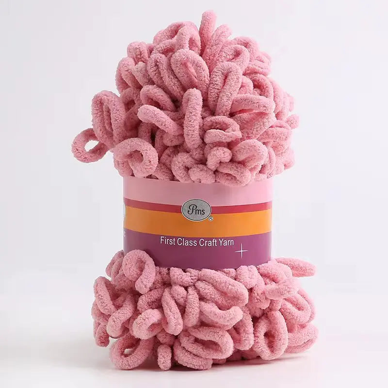 Filato ciniglia “donut braided ear” 100 g – Yarn in velluto intrecciato per maglieria, coperte, accessori fai-da-te