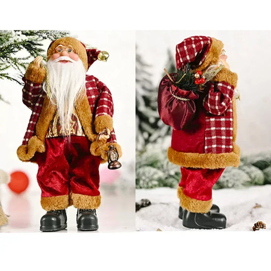 Pupazzo Babbo Natale peluche 30 cm ‒ decorazione natalizia morbida per casa, albero, festa (set 1-4 pezzi) 2025
