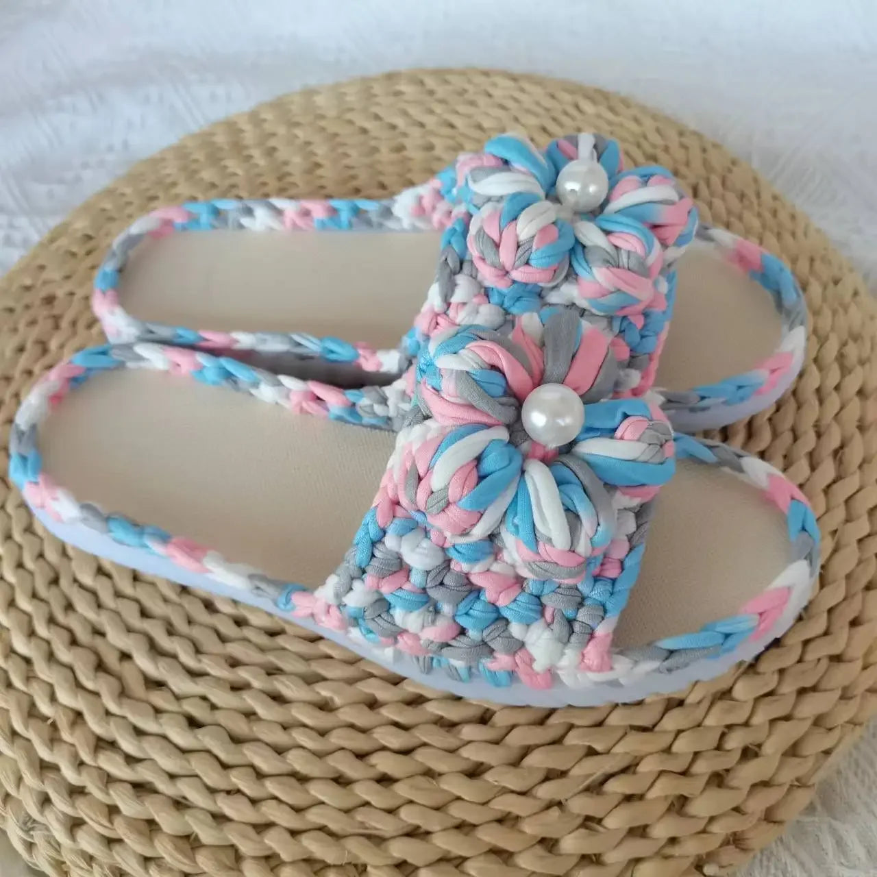 Fettuccia di Cotone Multicolor 100 g – Filo T-Shirt per Crochet, Maglia e Borse Handmade