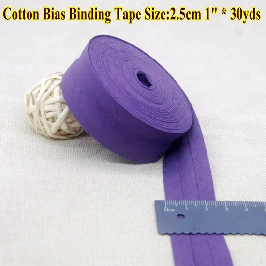 Nastro bias binding cotone 25 mm · rotolo 30 metri – rifiniture, bordi e accessori cucito fai-da-te