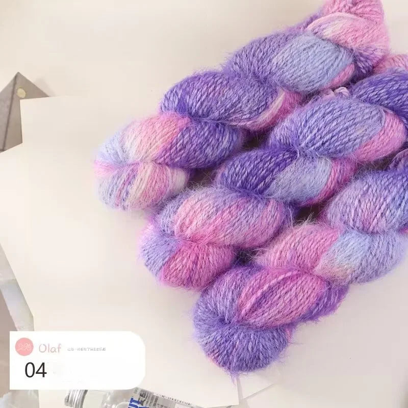 Filato Lana Multicolore Sfumato – Gomitolo Gradient per Maglieria e Uncinetto