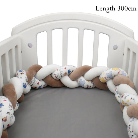 Protezione Culla Neonati Treccia / Nodo – Paracolpi Bumper marshmallow per Lettino 1-4M