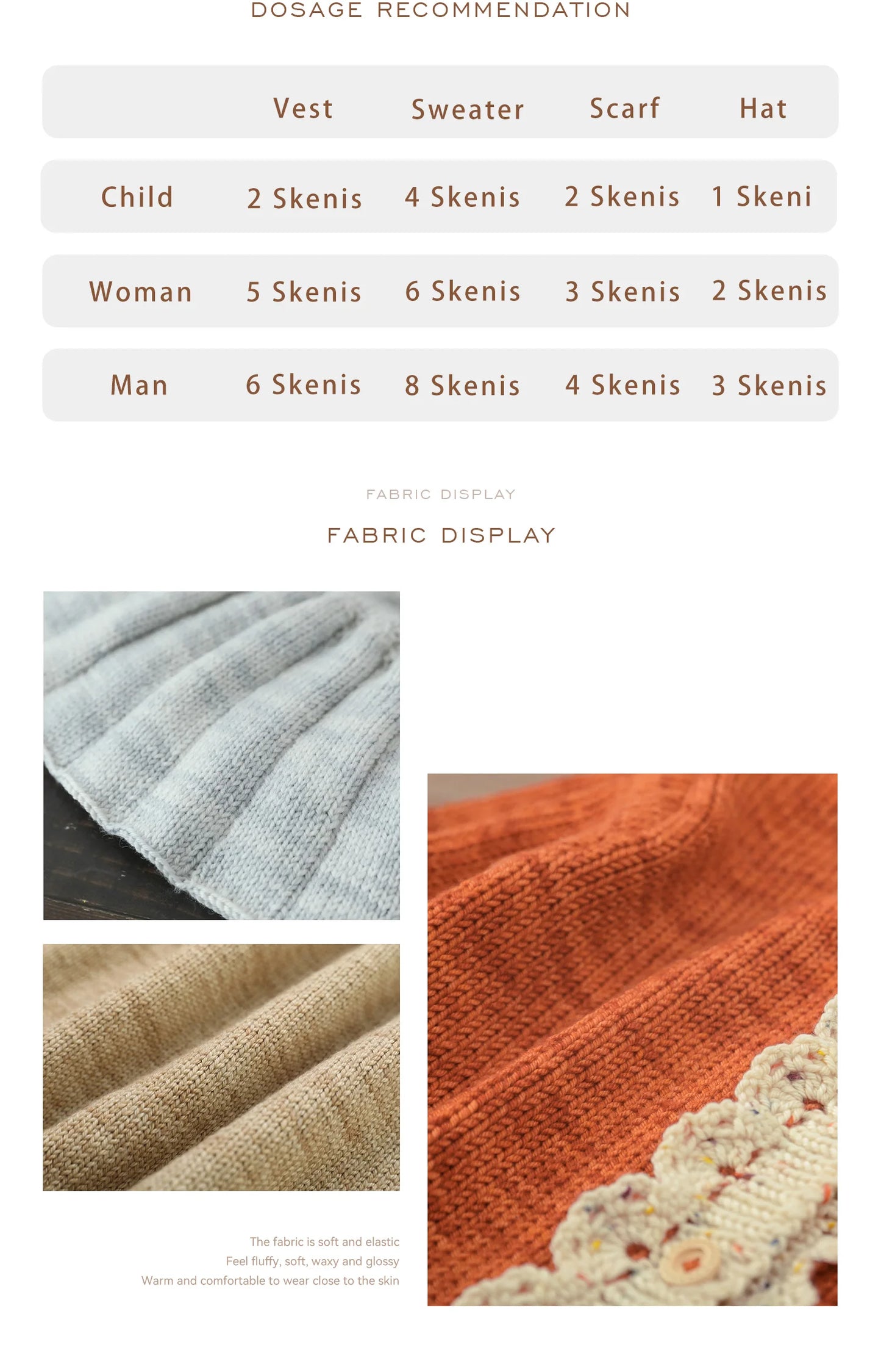 Filato Lana Merino Morbida – Gomitolo 100 g per Uncinetto e Maglieria DIY