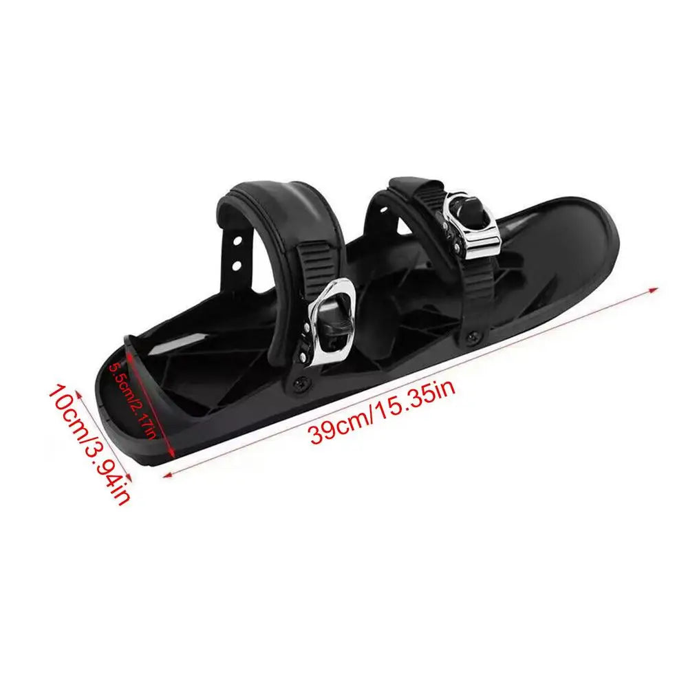 Racchette da sci/skates regolabili da neve – short skiboard/snowblades  con attacchi universali, divertimento invernale per adulti e bambini