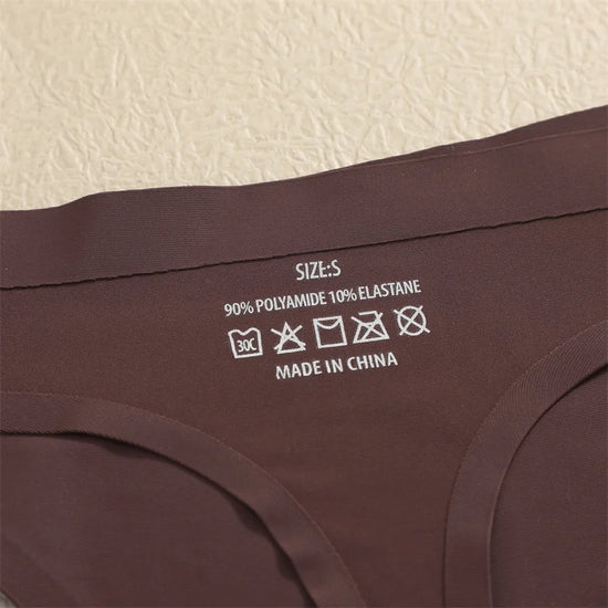 Set 7 pezzi perizomi donna seamless in ice-silk – vita bassa, T-back ultra sottile, mutandine low-waist comfort e invisibili