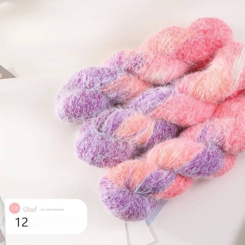 Filato Lana Multicolore Sfumato – Gomitolo Gradient per Maglieria e Uncinetto