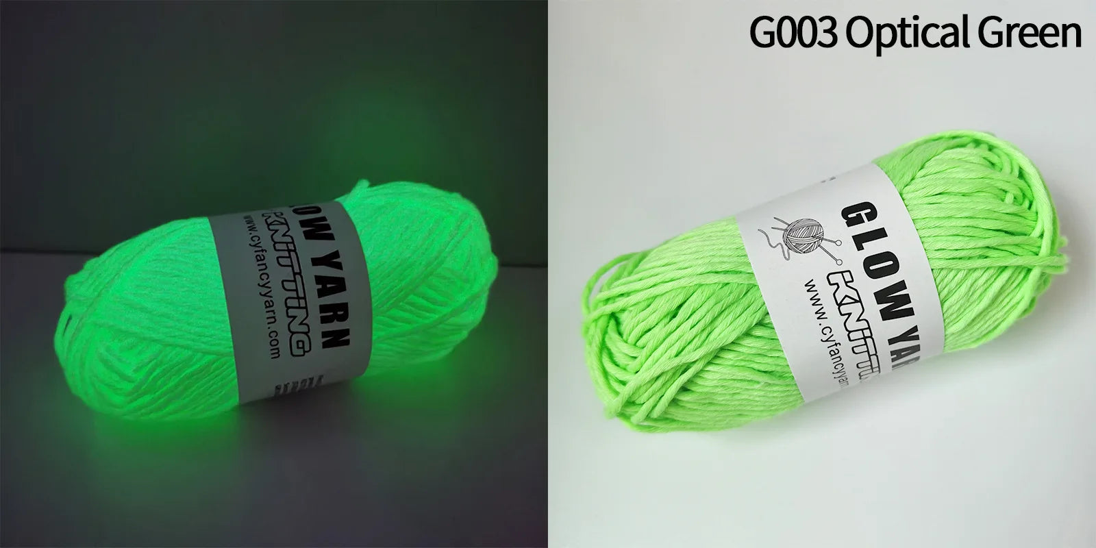 Filato luminoso in poliestere da 2 mm – Ideale per maglioni e cappelli che brillano al buio