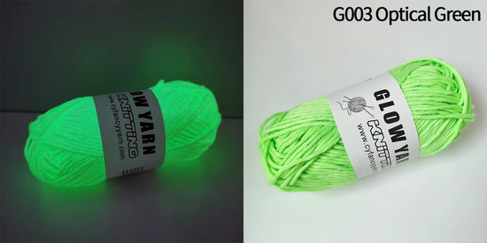 Filato luminoso in poliestere da 2 mm – Ideale per maglioni e cappelli che brillano al buio