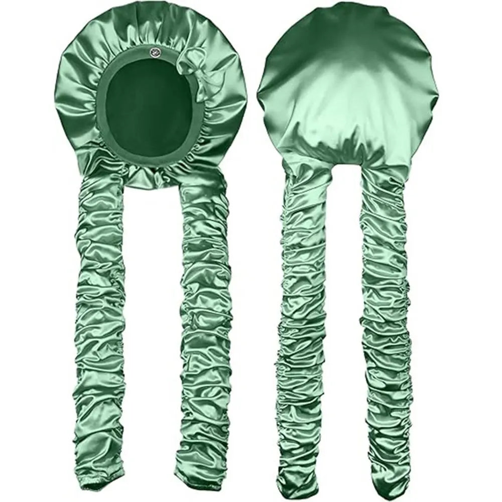 Cuffia Notte Extra Lunga per Trecce e Capelli Ricci – Satinata