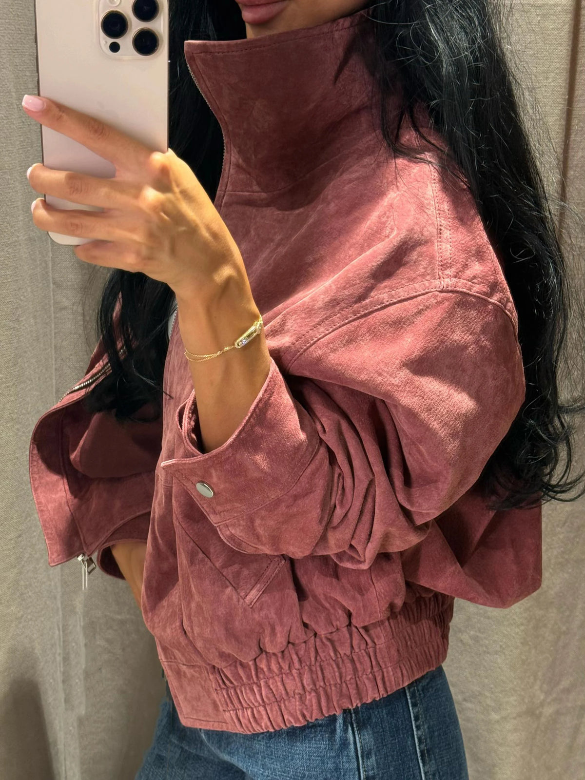 Bomber Donna Collo Alto con Zip - immagine 29