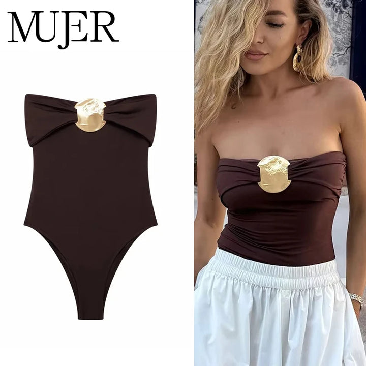 Body suit nero off-shoulder donna 2025 – modello aderente sexy a spalle scoperte, lingerie e outfit femme fatale