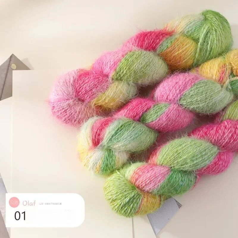 Filato Lana Multicolore Sfumato – Gomitolo Gradient per Maglieria e Uncinetto
