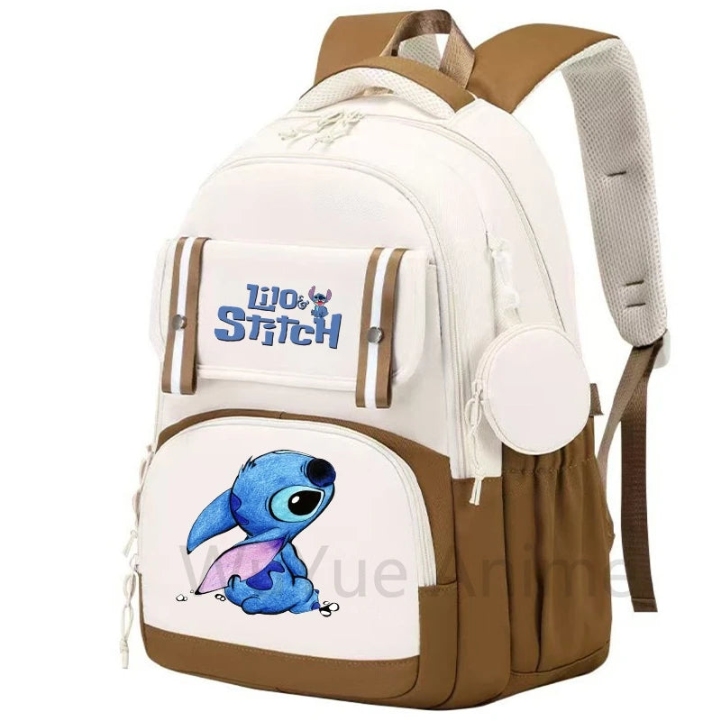 Zaino grande capacità Lilo & Stitch – impermeabile, per laptop, multiuso bambino/adulto 2025
