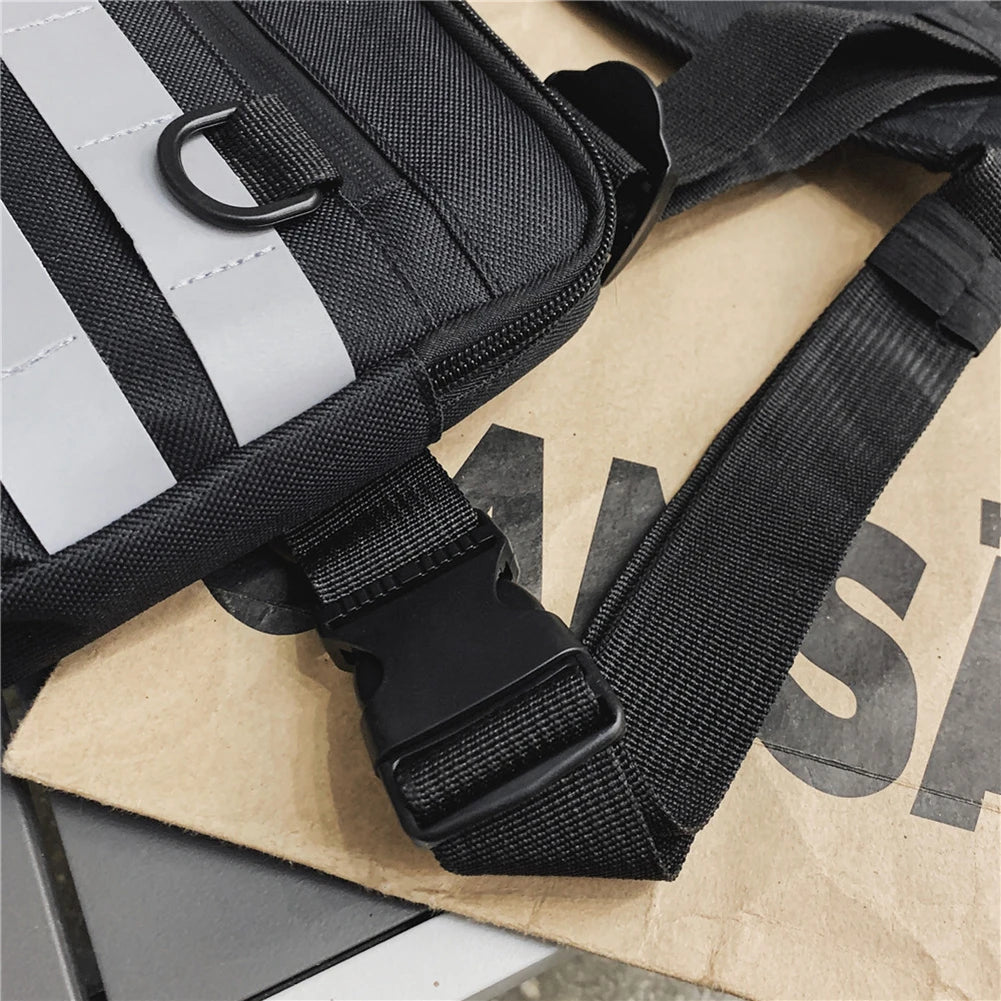 Chest bag unisex in Oxford – marsupio a pettorina streetwear, zip e design versatile