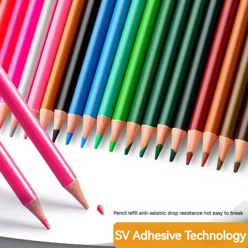 Set Matite Colorate 48/72/120/200 Colori – Oil e Acquerellabili per Disegno