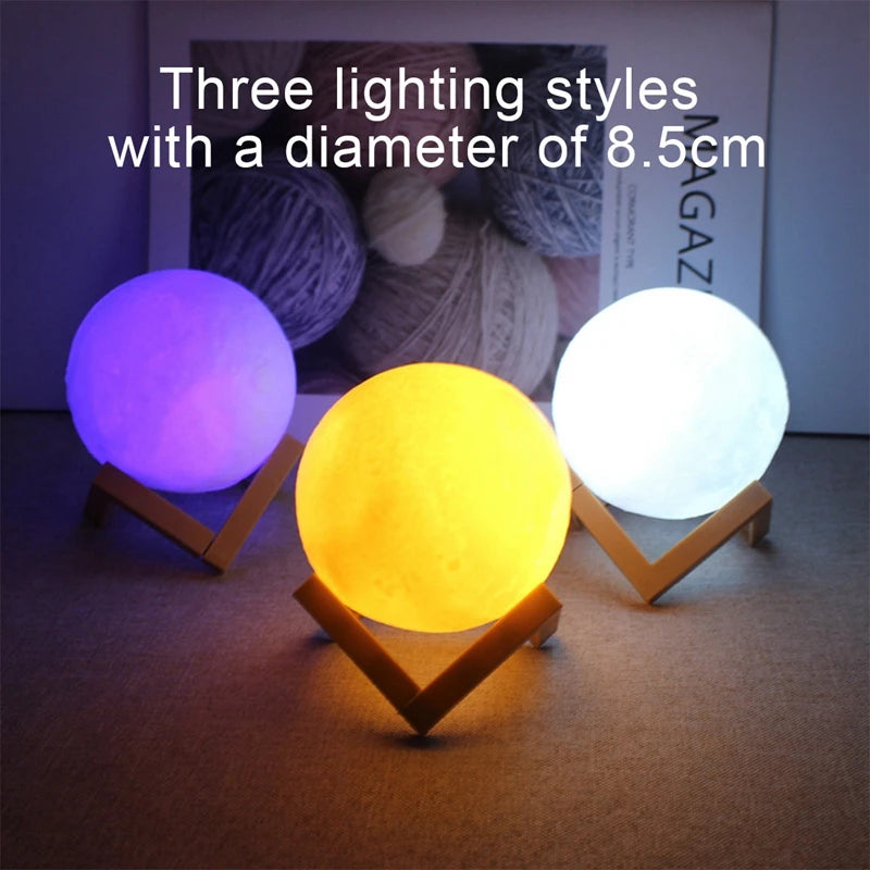 Lampada luna LED galassia – Book light magica per camera bambini e relax