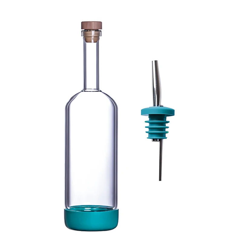 Bottiglia per Licuori in Vetro 800 ml con Scala Graduata per Cocktail e Cucina