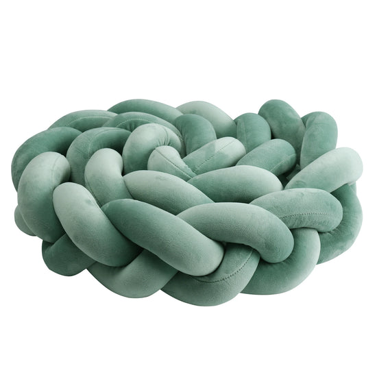 Paracolpi Culla Intrecciato 1-4 m – Protezioni Letto Neonato Treccia Marshmallow