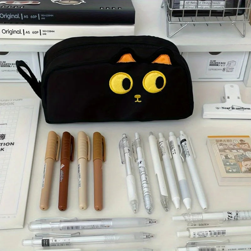 Astuccio Gatto Nero 3D – Portapenne Capiente per Scuola