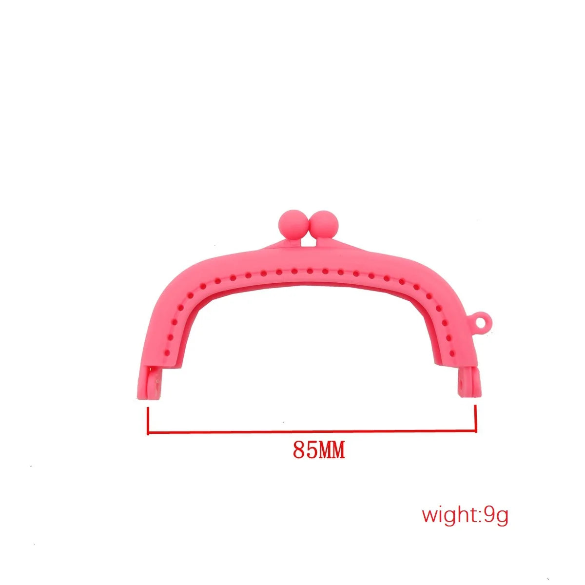8,5 cm telaio in resina plastica per borsa con foro e chiusura a bacio – accessorio per borse fai-da-te e uncinetto