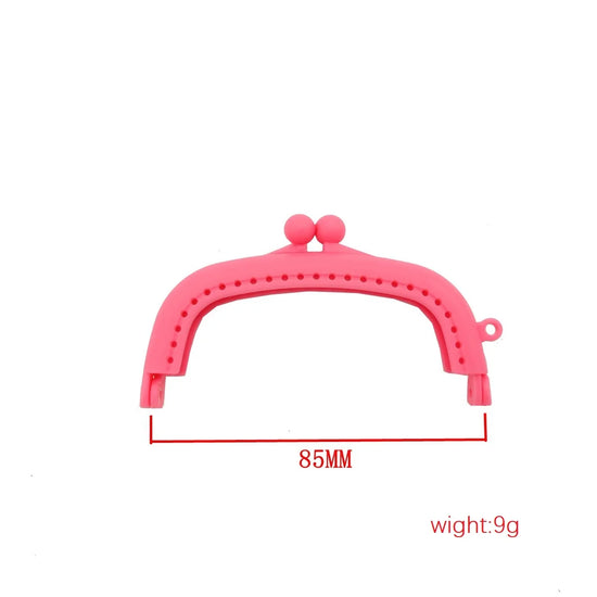8,5 cm telaio in resina plastica per borsa con foro e chiusura a bacio – accessorio per borse fai-da-te e uncinetto