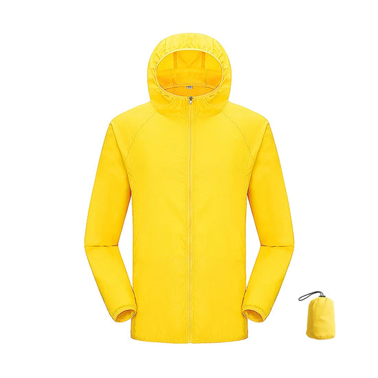 Giacca trekking unisex impermeabile e quick-dry – antivento, anti-UV e pieghevole per escursioni