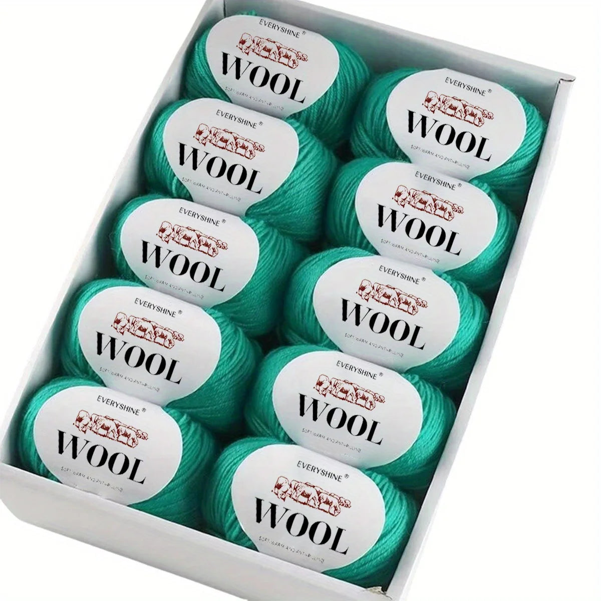 Set 6 pezzi Filato Lana – 300g Totali per Maglia & Uncinetto, Gomitoli Multicolore