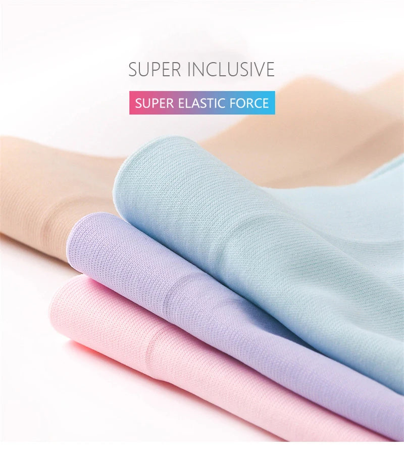Set 9 pezzi perizomi donna seamless in ice-silk – mid-rise, mutandine traspiranti comfort quotidiano taglie grandi