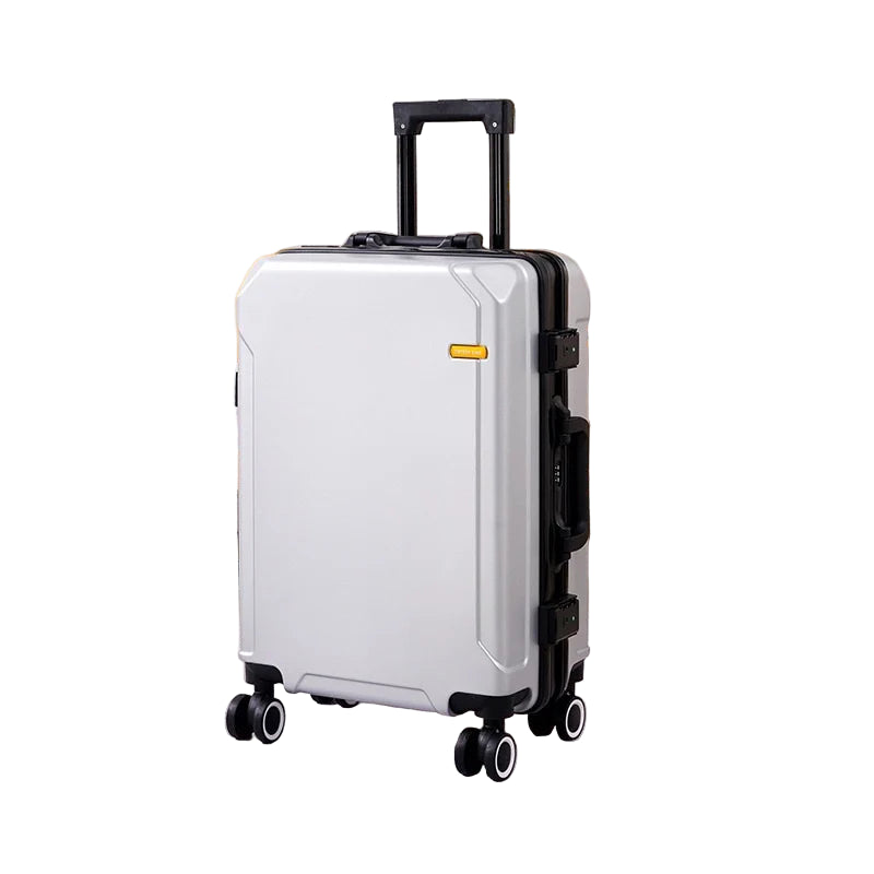 Trolley rigido alluminio 20-26″ cabina/da viaggio con serratura TSA + porte USB – valigia leggera e professionale