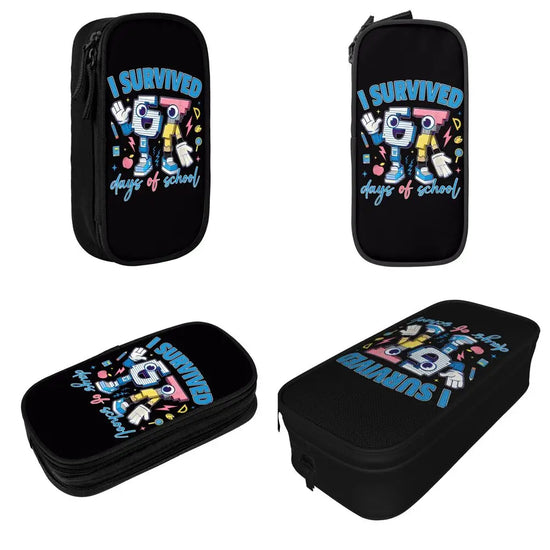 Meme 6 7 Six Seven Italian Steal A Brainrot 67 Pencil Case Canvas Pencil Box Child Vintage College School Pencil Cases Supplies