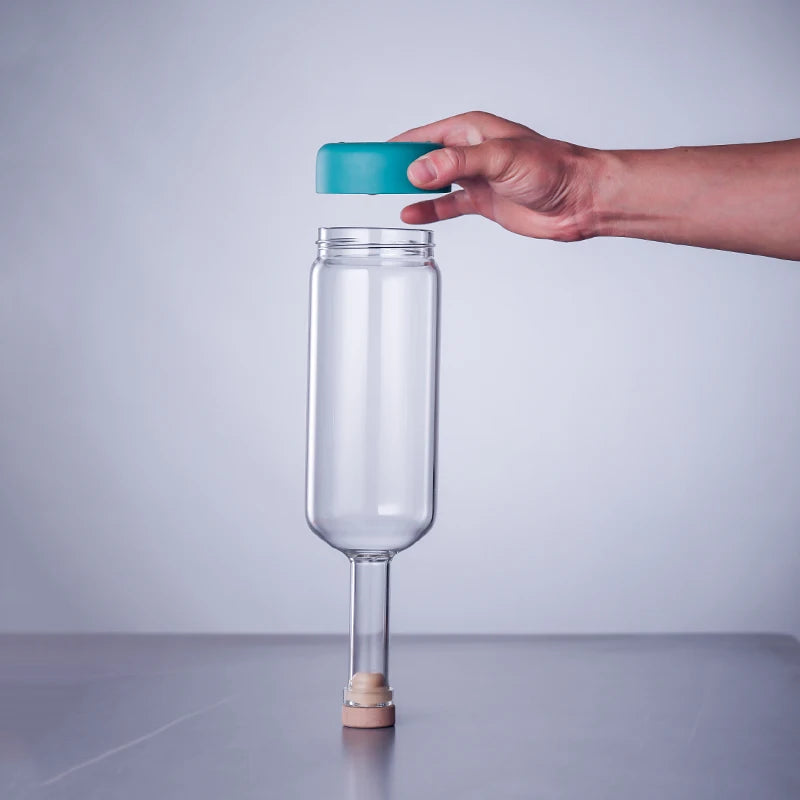 Bottiglia per Licuori in Vetro 800 ml con Scala Graduata per Cocktail e Cucina