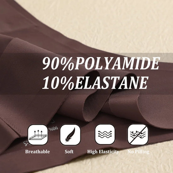 Set 7 pezzi perizomi donna seamless in ice-silk – vita bassa, T-back ultra sottile, mutandine low-waist comfort e invisibili