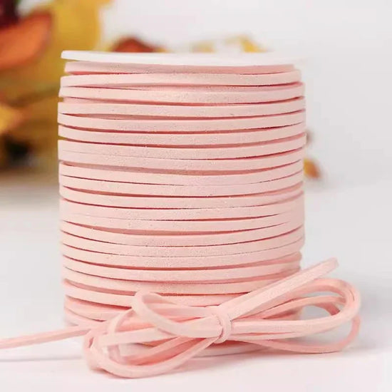 Cordoncino intrecciato in velluto coreano 45 m – Cordone in finta pelle decorazioni fai-da-te,