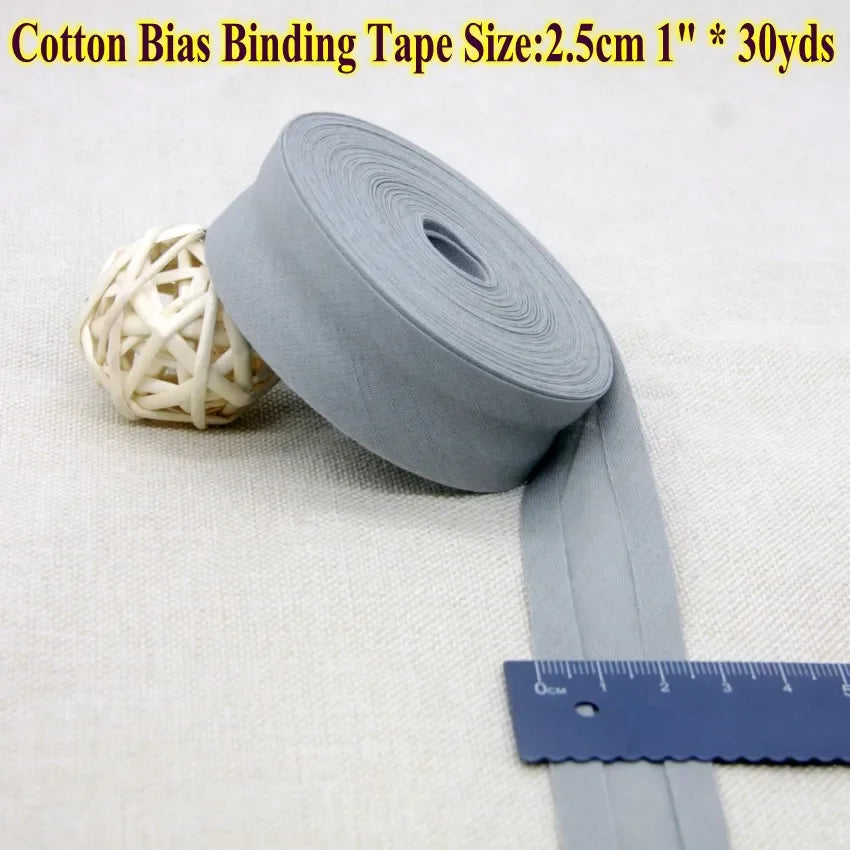 Nastro bias binding cotone 25 mm · rotolo 30 metri – rifiniture, bordi e accessori cucito fai-da-te