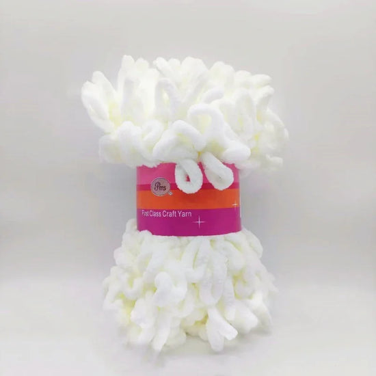 Filato ciniglia “donut braided ear” 100 g – Yarn in velluto intrecciato per maglieria, coperte, accessori fai-da-te