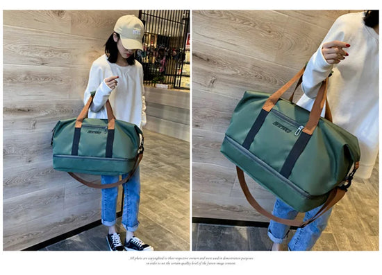 Borsa weekender / palestra donna 2025 – duffle impermeabile, compatta e versatile con tracolla e formato carry-on