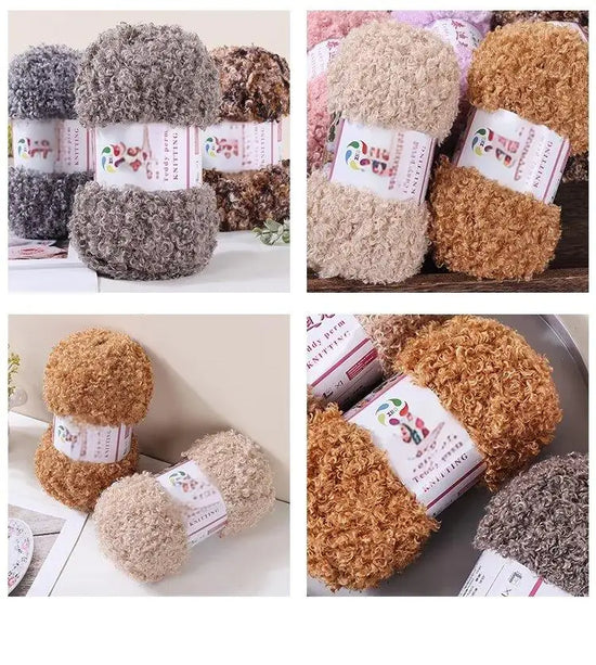 Filato teddy velvet 295 g – gomitolo pelliccia per fai-da-te maglia, borsa, coperta