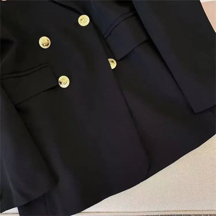 Tailleur donna loose fit 2025 ‒ giacca elegante effetto snellente stile western, manica lunga casual, abbigliamento