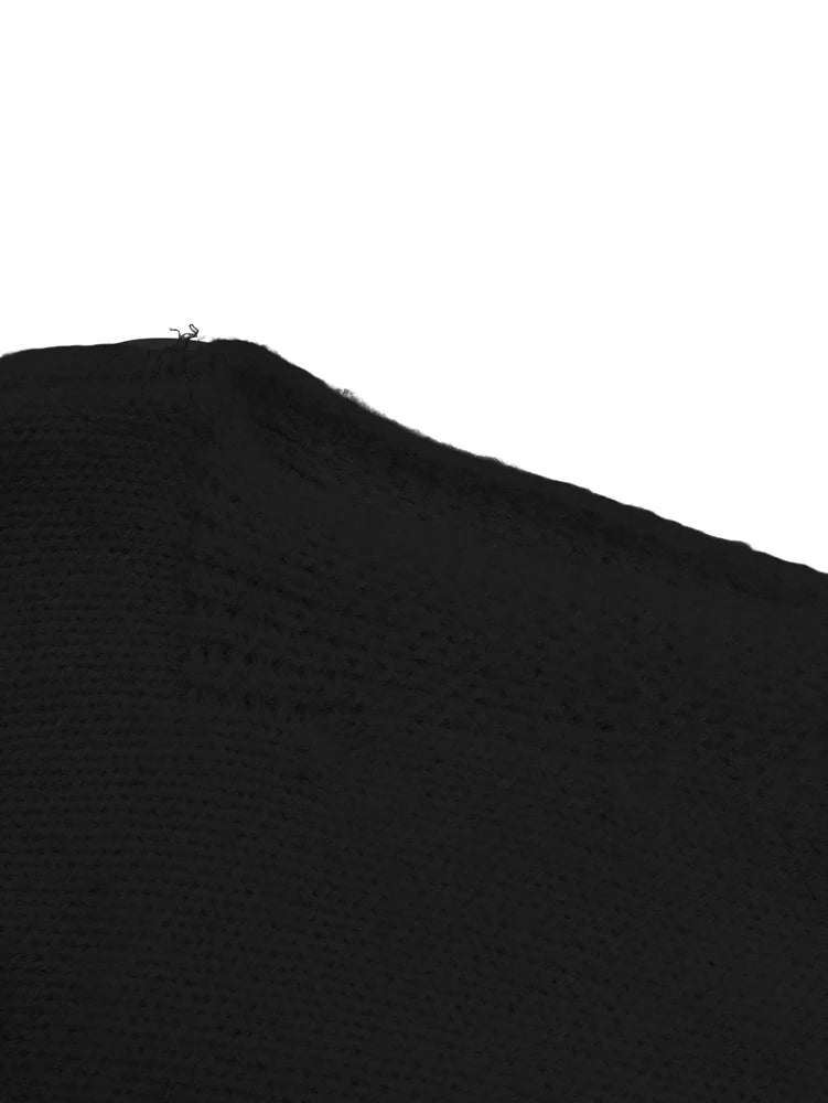 Maglione donna asimmetrico a collo alto e maniche lunghe