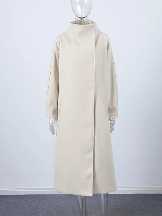 Cappotto Donna Effetto Camoscio Oversize con Bottoni - immagine 11