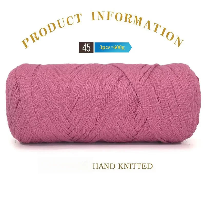 Set 3 gomitoli cloth yarn tessuto – filo intrecciato spesso per borse, tappeti, uncinetto e fai-da-te 2025