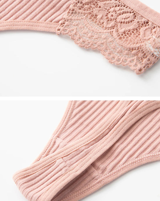 Set 3 pezzi G-string donna in cotone antibatterico – mutandine vita bassa traspiranti e asciugatura rapida, underwear comfort quotidiano