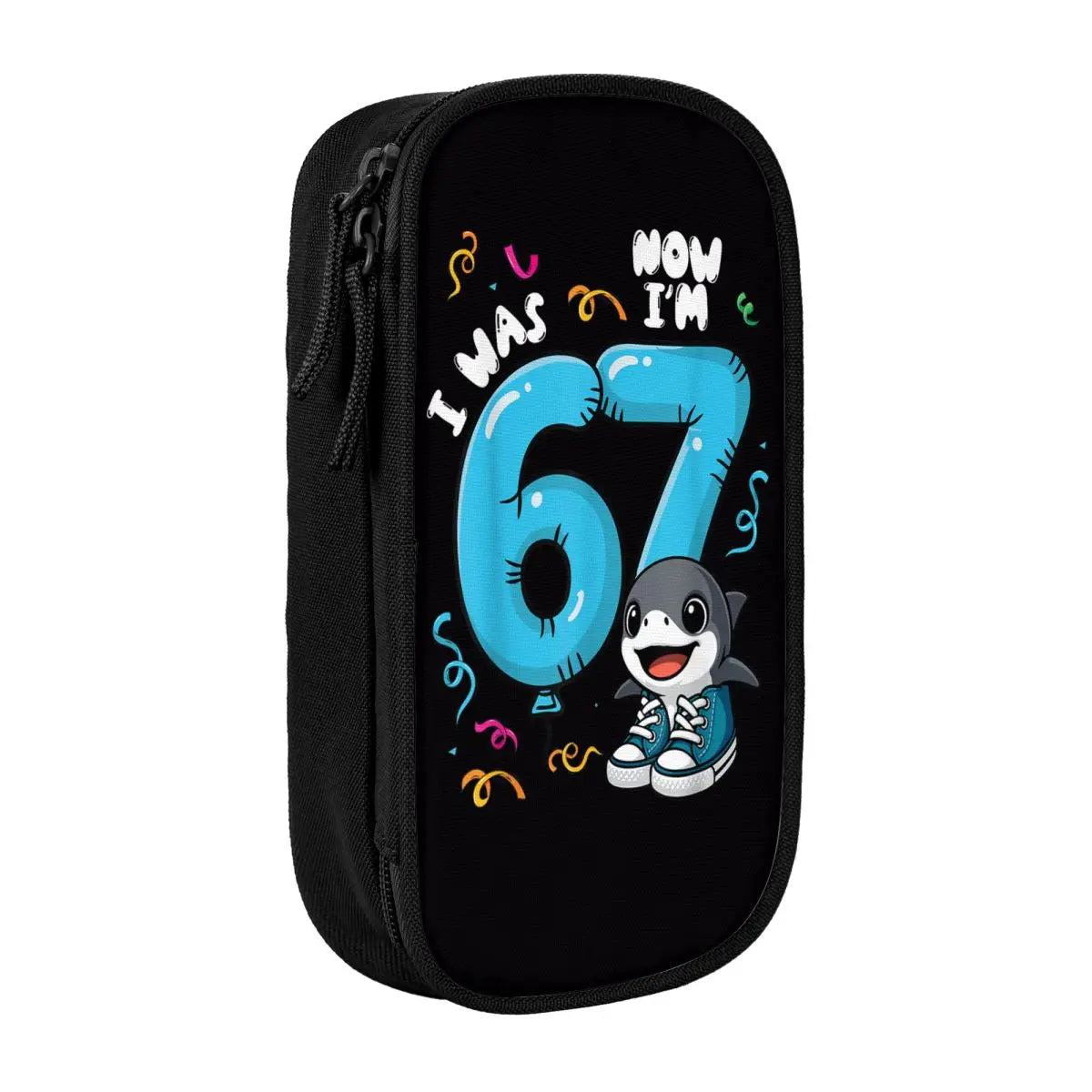 Meme 6 7 Six Seven Italian Steal A Brainrot 67 Pencil Case Canvas Pencil Box Child Vintage College School Pencil Cases Supplies